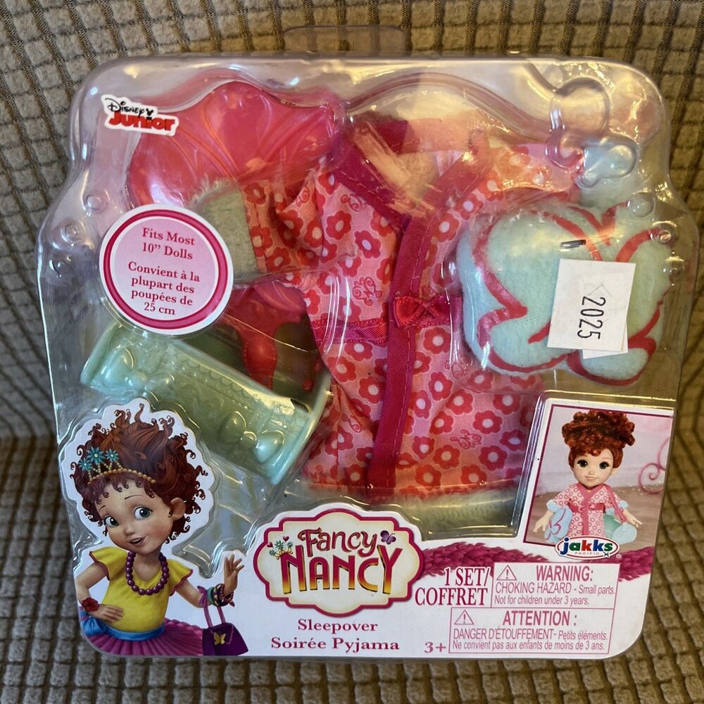 Disney Junior Fancy Nancy Sleepover Set (Fits Most 10" Dolls) 2018 Jakks Pacific